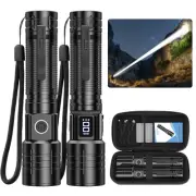 Rechargeable Flashlights High Lumens 20,000LM Super Bright LED Flashlight wit...