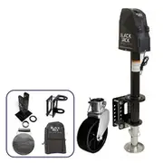 Black Jack MAXI Electric Trailer Jack Bundle with Jockey Wheel