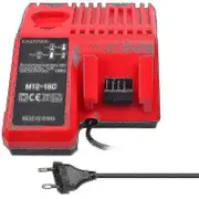 M12-18c Li-ion Battery Charger For Milwaukee 12v 14.4v 18v C1418c 48-11-1815/1828/1840 M18 M14 M12 Cisea Lithium Battery-B5