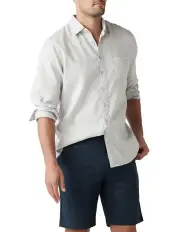 [Rodd & Gunn] Motion Linen Long Sleeve Shirt Vapour