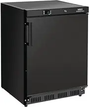 Nisbets Essentials Undercounter Refrigerator, Black, 129 Litre Capacity