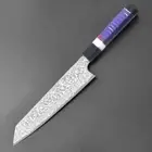 Supreme Kiritsuke Knife 67 Layers Damascus Steel Resin Handle Slicing Beef Cut L