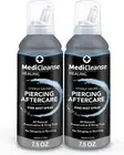 Sterile Saline Piercing Aftercare Fine Mist Spray, 7.5 Ounce (Pack of 2)