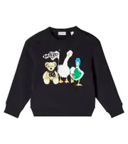 [Burberry Kids] Burberry Kids Printed cotton jersey sweatshirt Y 4 black
