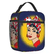 i2998 Venezuela Arepa I Eat Arepas Traditional Food 7 Stars Thermal Insulated Lunch Bag VZLA Portable Lunch Tote for School Food Box swg231
