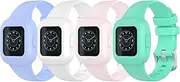 intended for Garmin Vivofit jr.3 Bands intended for Kids Soft Silicone Bracelet Accessories Watch Band Repalcement Strap, Colorful Sport Wristbands intended for Vivofit jr.3 intended for Boys Girls (4ColorsC)