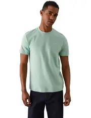 [Calvin Klein] Mirco Logo Interlock T-shirt in Lichen