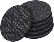 Frediuo 6 Pieces Walking Pad Mat Exercise Bike Floor Mat Shock Absorption Sound Insulation Noise Reduction Diameter 10cm Trainer Pad