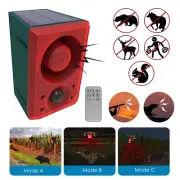 Motion Barking Solar Sensor Alarm Gunshot Dog Outdoor Sounds 130db Security