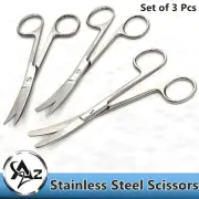 Operating Dissecting Scissor 5.5" Curved Sharp/Blunt Surgical Stainless Steel CE