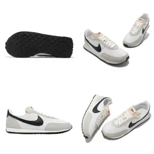 【NIKE 耐吉】休閒鞋 Waffle Trainer 2 男鞋 女鞋 經典款 復古 舒適 情侶鞋 麂皮 米白 黑(DH1349-100)