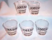 10 JAMESON IRISH WHISKEY CASKMATES IPA STOUT Liquor Advertising Bar SHOT GLASS