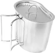 Zxpjkyu Camping, Boiling, Open Fire Cookware, Steamer for Backpacking, Picnic Travel