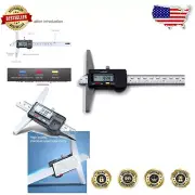 Electronic Depth Gauge Caliper - 200mm Measuring Tool with +/-0.01mm Accuracy