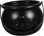 PRETYZOOM Halloween Cauldron Candy Bowl Spooky Decor for Trick Treat Versatile Halloween Storage Pot Plastic Bowl for Parties and Festivities Unique Design