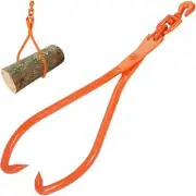 VEVOR Log Skidding Tongs, 81.3cm 2 Claw Log Lifting Tongs, Heavy Duty Rotatin...