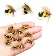 LOT 10 Foam Bumble Bee Nymph Trout Flies Fly fishing New Z6 G9F1 J2T4 X7Y1 U8L1