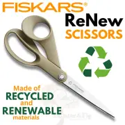 Fiskars 8" Recycled Scissors - Sustainable, Sharp Fabric Scissors, Sewing