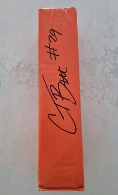 Cam Taylor-Britt Signed Cincinnati Bengals Nfl Touchdown Pylon Beckett Witnessed