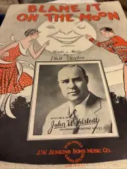Blame It On The Moon Phil Baxter vintage sheet music