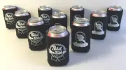 Pabst Blue Ribbon PBR 12 oz Can Bottle Beer Koozie Glow Can Art - (10) New & FS