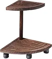 2 Tier Bathroom Counter Organizer Storage,Vanity Organizer for Bathroom Counter, Decorative Wood Riser for Display, Wood Standing Rack