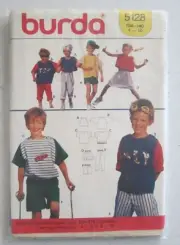 Burda 5128 Sewing Pattern Top Shorts Pants Skirt Childs Sizes 4-10 Uncut