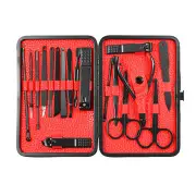 18 Pieces Manicure Pedicure Set Nail Care Clippers Scissors Cutter Tool Grooming Nail Clipper