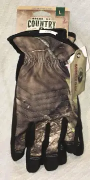 Adult Size LARGE Mossy Oak Break-Up Country Cold Weather Gloves 77911MSYL