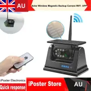 With Remote Controls Solar Wireless Backup Camera Magnetic Base WiFi APP Camper