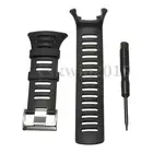 Black Rubber Watch Strap Band For Suunto Ambit 1 2 2R 2S 3P 3R 3S Sport Run Peak