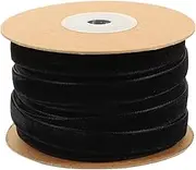 COHEALI 3 Rolls Black Velvet Ribbon, 20 Yards Fabric Trim Ribbon for Choker, Hair Bows, Crafts, present Wrapping, Wreath Decoration, Flower Bouquets, Christmas Tree Ornaments