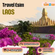 Travel eSIM for LAOS 5 to 30 days _ highspeed 4G data _ Unlimited 3G