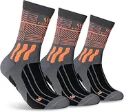 [Drsshnx] Men's High Performance Breathable and Comfortable Sports Socks, Men's Activewear Crew Socks, Calf Socks, Running Socks, 3-Pair