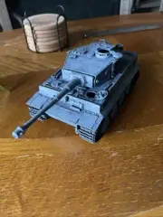1/35 Tamiya Tiger I Tank – Panzer Gray, Fully Built & Weathered WWII Tank
