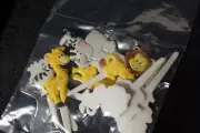 Bakery Crafts Jungle animals themed cupcake picks, 12 ct / toddler