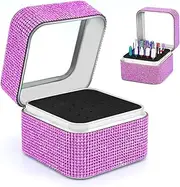 Ankey Nail Drill Bits Holder Case- 30 Holes Dustproof Rhinestone Nail Bits Box Efile Displayer Organizer Container for Manicure Tools