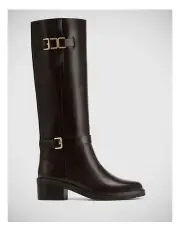 [Wittner] Beckett Leather Knee High Boot in Brown
