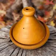 Handmade Moroccan Tagine Pot - Terracotta Red Clay Cookware 8 5/8” Unglazed