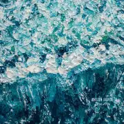 Ocean Surf Fabric Quilt Block Sea Foam Water Beach Coastal Waves Square Panel