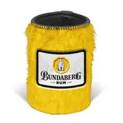 Bundaberg Rum Yellow Furry Stubby Holder Can Cooler