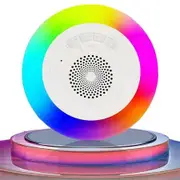 Waterproof Bluetooth with LED Lights Shower Speaker Portable Wireless Bluetooth 5.0 for Shower,Party and Swimming