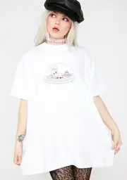 [Lazy Oaf] Bunny Globe T-Shirt