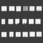 Labymos French Nail Stickers18 Sheet Self-Adhesive Mani Art Nail Stickers Tips Curved Fringe Stickers