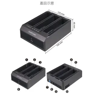 伽利略 2535B-U3I2S USB3.0 2.5/3.5 3插槽 硬碟座 (雙SATA+IDE) 光華商場