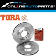 Front Disc Rotors + Bendix 4wd Brake Pads for Holden RC Colorado DMax 2008~12 (for: Isuzu)