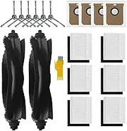 aoteng Replacement Accessories Kit for eufy L60 L50 L60 SES L50 SES Robot Vacuum Cleaner 18 Packs 2 Main Brush, 6 Filters, 6 Side Brushes, 4 Dust Bags