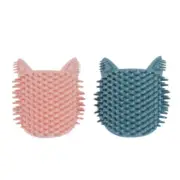 Pet Scratching Board Cat Face Scratcher Cat Self Groomer Corner Silicone