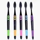 10 Pieces Bamboo Toothbrush Soft Tooth Brush Charcoal Adults Toothbrushes* L _we