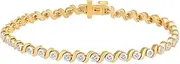 [ARAIYA FINE JEWELRY] 14K Gold Round Diamond Tennis Bracelet (1/3 cttw, I-J Color, I2-I3 Clarity), 7"